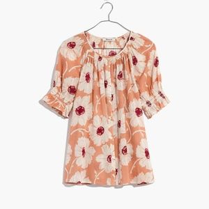 MADEWELL SALE 2 for $50 SMOCKED BLOUSE XXS